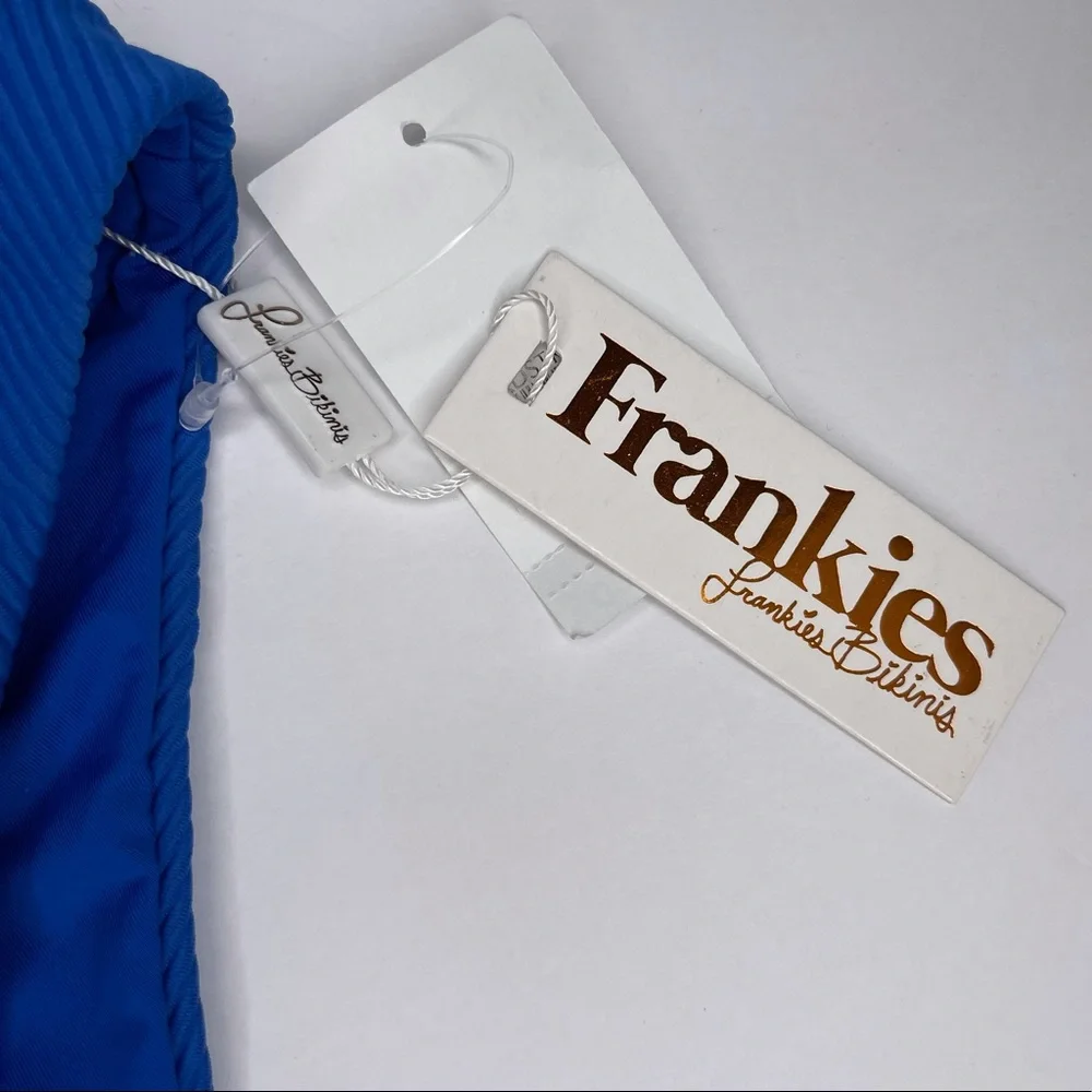 FRANKIE’S BIKINIS Austin Bottom Royal Blue NEW Size L